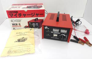 【よろづ屋】概ね美品：小型充電器 マイチャージャー MCB-6 My-Charger バッテリー充電器 日本電池 NIPPON DENCHI 取扱説明書あり(M0519)