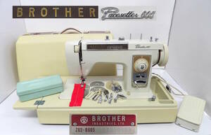 【よろづ屋】ブラザー ミシン BROTHER ZU2-B605 ペースセッター Pacesetter 605 フットコントローラーあり ハンドクラフト(TM0529-140)