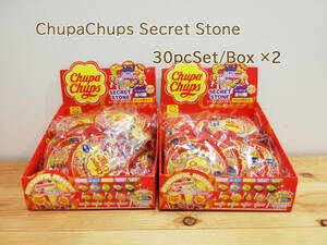【未開封】ChupaChups チュッパチャプス シークレットストーン 30コSet×２箱 天然石 チャーム アクセサリー パーティー雑貨 新品