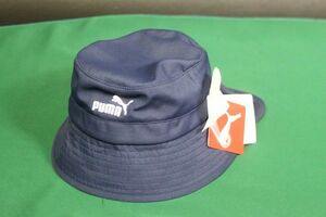 PUMA Puma Kids bucket hat hat neck guard navy UV cut 51cm* postage 310 jpy *