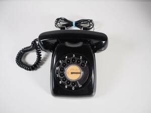 [aa335] operation not yet verification Showa Retro pop black telephone dial type telephone machine Japan electro- confidence telephone . company 600-A2 CL interior Vintage old Japanese-style house 