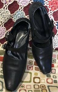 フォルテシモ FORTISSIMO 22.5cm 黒 革靴