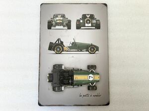  super-seven dealer Factory type metal plate garage signboard Lotus Caterham Birkin seven Westfield 