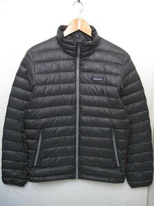 【極美品】patagonia パタゴニア RN51884 ダウンジャケット ダークグレー 総柄 メンズ Sサイズ ■管理番号L27597AWS24-231229-15-03