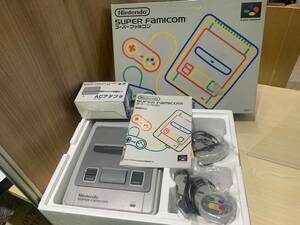 [12439] electrification has confirmed * Super Famicom body (SHVC-JPN-1) Super Famicom SFC adaptor / Hsu fami| game Junk present condition 