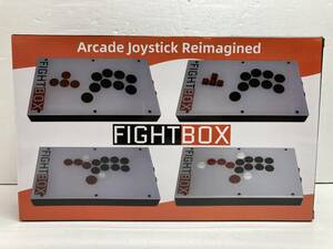 Y540-28 FightBox アーケードゲーム レバーレス コントローラー ホワイト ジョイスティック 三和電子製スイッチ採用 PC用