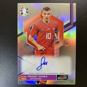 2023-24 Topps Finest Road To UEFA Euro Cup Granit Xhaka 直筆サインカード グラニト・ジャカ