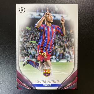 Ronaldinho 2023-24 Topps UEFA Club Competitions Image Variation SP Barcelona ロナウジーニョ