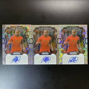 2023-24 Panini Prizm EPL Glen Johnson Auto Liverpool 直筆サインカード グレン・ジョンソン 3枚セット