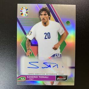 2023-24 Topps Finest Road To UEFA Euro Cup Sandro Tonali Auto 直筆サインカード サンドロ・トナーリ