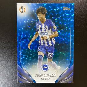 2023-24 Topps UEFA Club Competitions Kaoru Mitoma Blue Icy Brighton /75 三笘薫