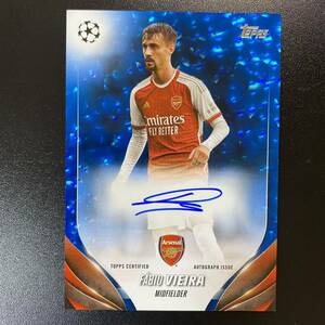 2023-24 Topps UEFA Club Competition Fabio Vieira Auto Arsenal /99 直筆サインカード ファビオ・ヴィエイラ