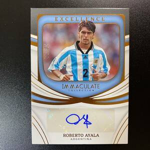 2022-23 Panini Immaculate Collection Roberto Ayala /99 Argentina 直筆サインカード ロベルト・アジャラ 