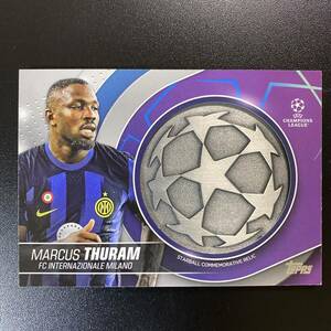 2023-24 Topps UEFA Marcus Thuram Patch Starball Commemorative Inter Milano マルクス・テュラム