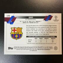 2022-23 Topps Chrome Sapphire UCL Image Variation SSP Gavi Barcelona ガビ _画像2