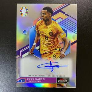 2023-24 Topps Finest Road To UEFA Euro Cup Cody Gakpo Auto 直筆サインカード コーディ・ガクポ