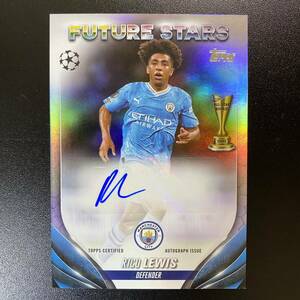 2023-24 Topps UEFA Club Competition Rico Lewis Auto Manchester City 直筆サインカード リコ・ルイス