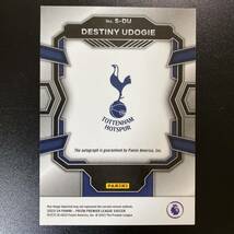 2023-24 Panini Prizm EPL Destiny Udogie Auto Tottenham Hotspur 直筆サインカード デスティニー・ウドジェ_画像2