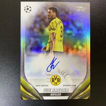 2023-24 Topps UEFA Club Competition Felix Nmecha Signatures Auto Dortmund 直筆サインカード フェリックス・ヌメチャ_画像1