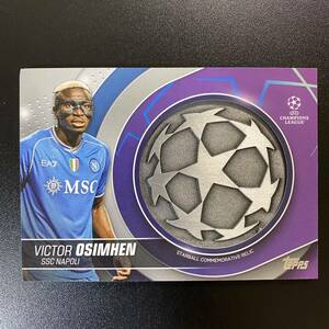 2023-24 Topps UEFA Victor Osimhen Patch Starball Commemorative Relics Napoli ヴィクター・オシムヘン