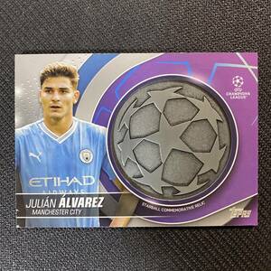 2023-24 Topps UEFA Julian Alvarez Patch Starball Commemorative Relics Manchester City フリアン・アルバレス