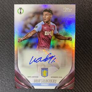 2023-24 Topps UEFA Club Competition Ollie Watkins Auto Aston Villa 直筆サインカード オリー・ワトキンス