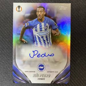 2023-24 Topps UEFA Club Competition Joao Pedro Auto Brighton 直筆サインカード ジョアン・ペドロ