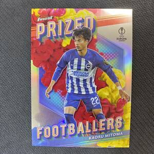 2023-24 Topps Finest UEFA Kaoru Mitoma Prized Footballers Yellow Red Fusion Case Hit SSP(1:310) 三笘薫