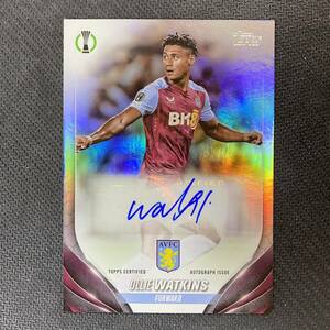 2023-24 Topps UEFA Club Competition Ollie Watkins Auto Aston Villa 直筆サインカード オリー・ワトキンス