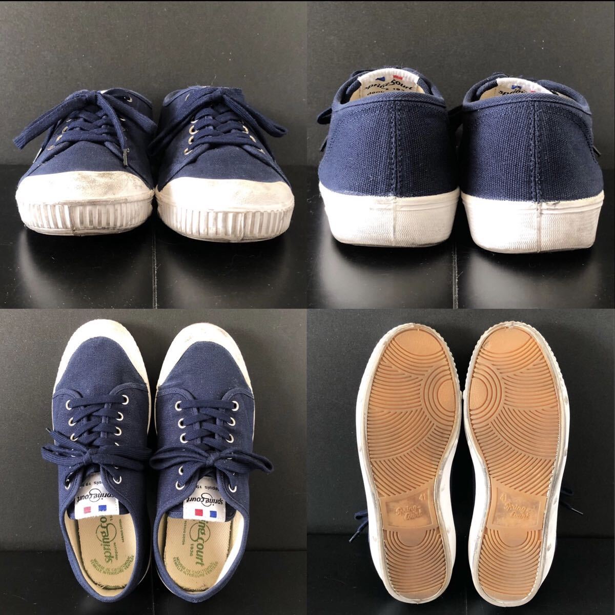 旧タグ★Spring Court G2 LOW CUT CANVAS SNEAKER 41 (約26~26.5㎝) NAVY FOX WHITE★スプリングコート ローカット キャンバス スニーカー 旧タグ★Spring Court G2 LOW CUT CANVAS SNEAKER 41 (約26~26.5㎝) NAVY FOX WHITE★スプリングコート ローカット キャンバス スニーカー