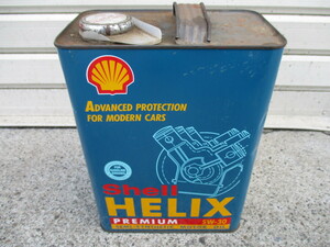②エンジンオイル★HELIX★レトロ缶★5W-30★Shell(シェル) Shell HELIX Premium 5W-30(中身あり)フラッシングに