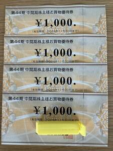 ビックカメラ　株主優待　4000円分