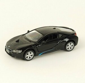 K1な4134 未使用 Kinsmart キンスマート ミニカー BMW i8 ブラック 1/36 ダイキャスト製 ￥20.000円相当 希少 レトロ コレクション 観賞