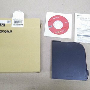 Kサま0014 BUFFALO/バッファロー 外付け ポータブルブルーレイドライブ BRXL-PTS6U3-BK/N パソコン周辺機器 Blu-rayドライブの画像1