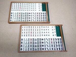 Ktsu.0097 junk full automation . the back side color 2 kind set . size ( approximately ) W19.5×D16×H26mm mahjong . full automation table supplies mah-jong table supplies 