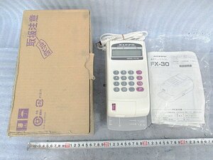 Kta.4150 NIPPOni Poe electron check writer 8 column FX-30 100V small stamp hand-print seal character office work supplies office equipment 
