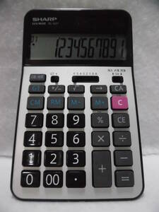 * retro *ZZZ* rare article [[ postage 520 jpy ] [ operation verification settled ] sharp school .. goods calculator EL-G37. strike . function SHARP bookkeeping official certification day quotient . chronicle ] present condition delivery 