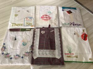 45459 apron Western-style clothes ka Poe ka Poe put on . underskirt retro Japanese clothes woman Showa era unused goods home storage goods 