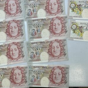 X1422）イングランド イギリス 1530ポンド分 紙幣 エリザベス女王 50ポンド30枚 10ポンド3枚 の画像9