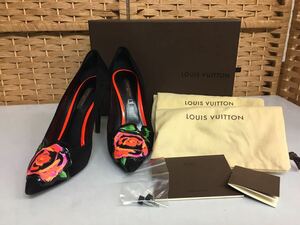 44684　ルイヴィトン　ローズ トップ ハイヒール　DD1018　37　約24㎝　LOUIS VUITTON