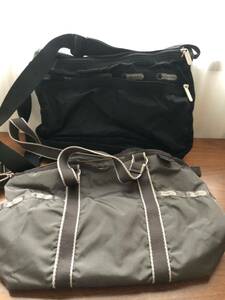 45452　レスポートサック　バッグ　ショルダーバッグ　トートバッグ　グレー　ブラック　鞄　ファッション小物