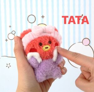 BT21 TATA V テヒョン minini BATH TIME PLUSH KEYRING キーリング キーホルダー