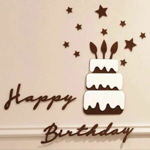 誕生日　装飾　壁面装飾　パーティー　ケーキ