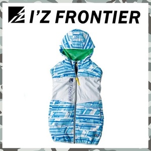 SALE 【 新品 送料無料 】 L アイズフロンティア I'Z FRONTIER フルハーネス 対応 フード 付き 空調服 ベスト 10096 スラッシュB ブルー