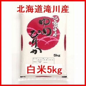 令和5年産 北海道滝川産 ゆめぴりか 一等米 白米5kg 全国送料無料