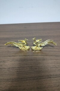 鳳凰真鍮製金メッキ。