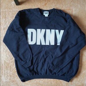 90s DKNY USA製 希少美品（ダナキャランジーンズ）トレーナー/ネイビー