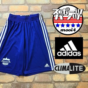 SP1-408★美品★吸湿速乾★海外限定【adidas アディダス】ROYALS CLIMALITE バスパン【メンズ S】青×白 バスケ ジム ランニング スポーツ