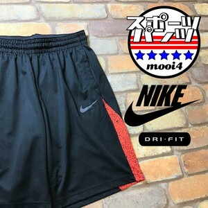 SP1-012★美USED品★吸湿速乾★ブラック【NIKE ナイキ】DRI-FIT メッシュ ショートパンツ【メンズ M】ランニング ジム バスケ ハーフパンツ