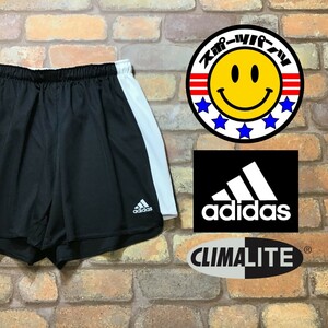 SP1-336★海外正規品★吸湿速乾★ブラック【adidas アディダス】CLIMALITE ショーツ【レディース L】スポーツ ランニング ジム マラソン